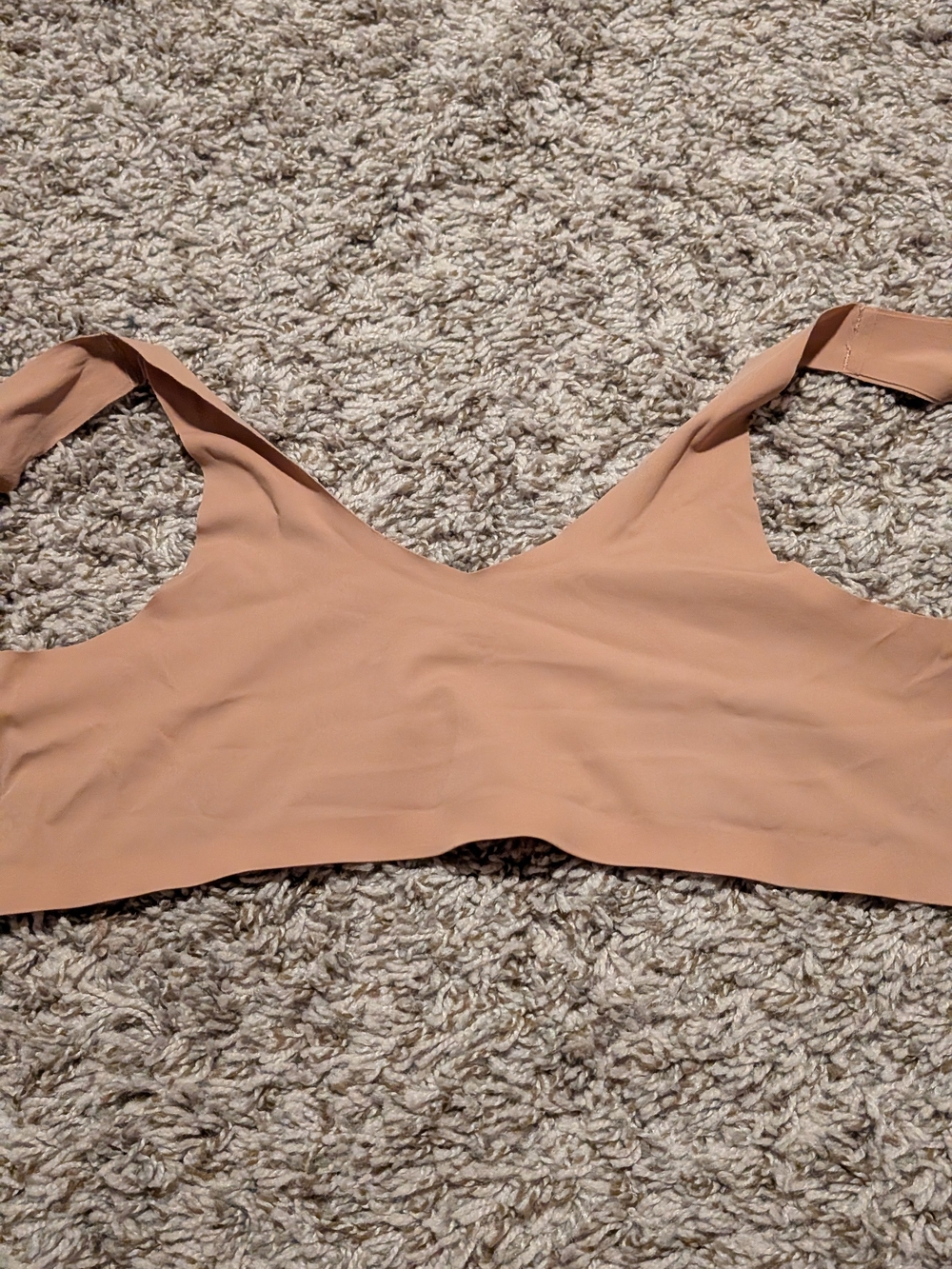 Women's Nude V-Neck Wireless Bralette Top